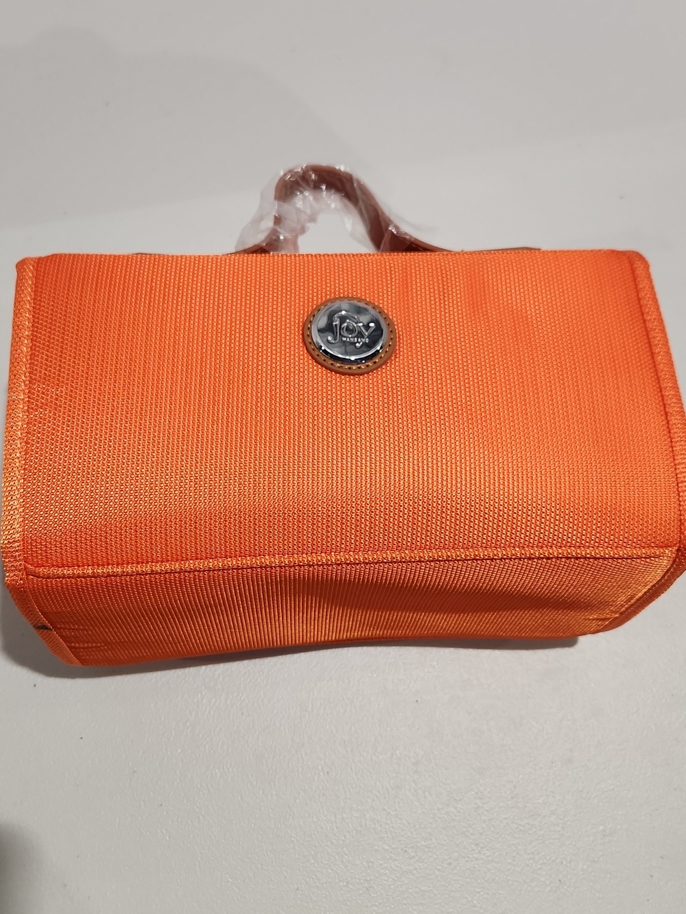 Joy Mangano Better Beauty Case BBC In Fire Bright Orange EUC - Picture 2 of 11